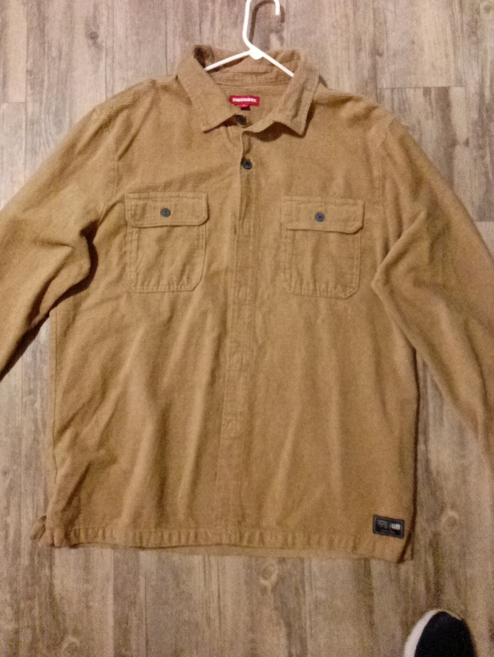 UNIONBAY Men's Tan Button-Front Casual Shirt